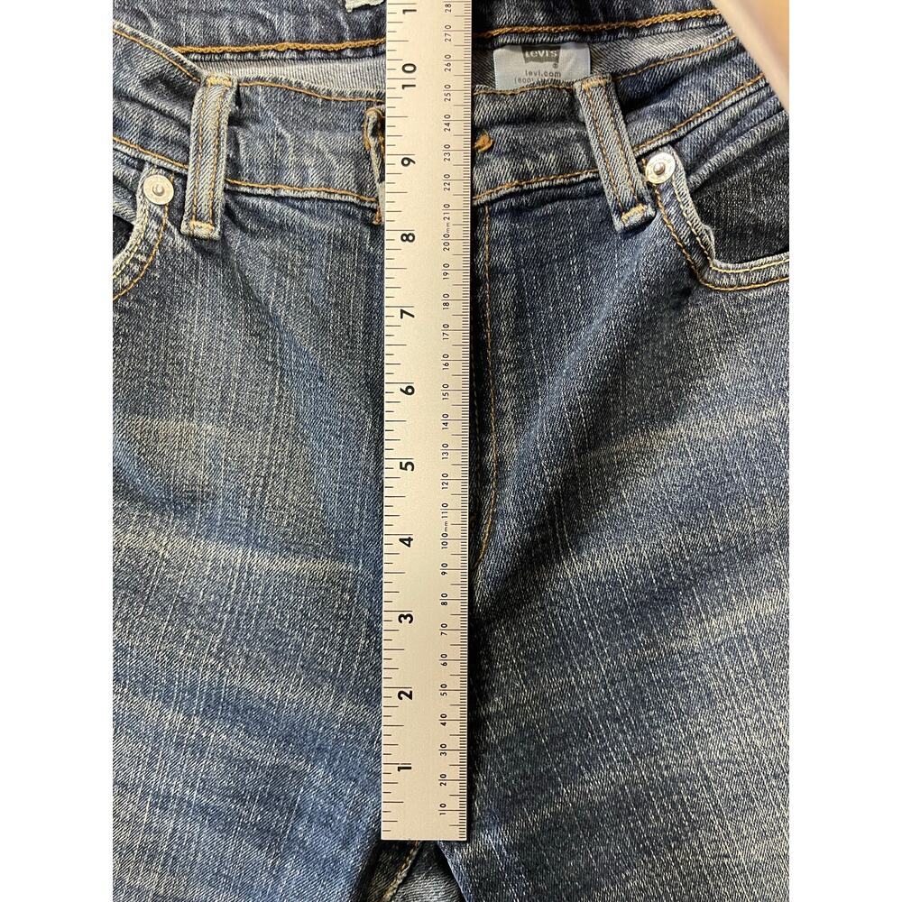 Levi's 505 Straight Leg Distressed Jeans 10S Short Stretch - Picture 3 of 9